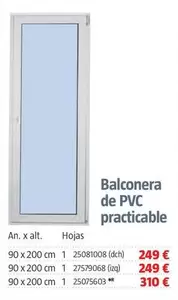 Balconera De Pvc Practicable