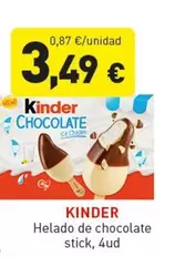 Kinder - Helado De Chocolate Stick