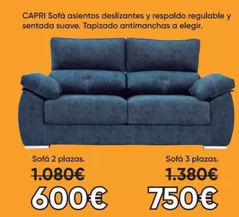 Capri -  Sofa Asientos Deslizante