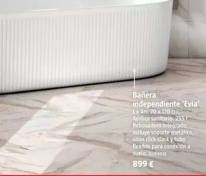 Bañera Independiente 'Evia'