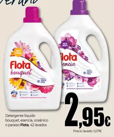 Flota - Detergente Líquido Bouquet, Esencia, Oceánico O Parariso