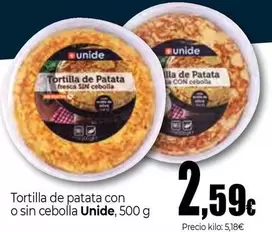 Unide - Tortilla De Patata Con O Sin Cebolla