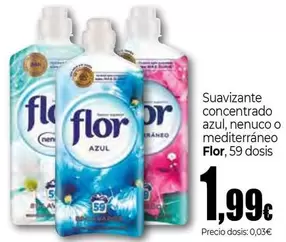 Flor - Suavizante Concentrado Azul