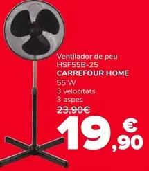 Carrefour Home - Ventilador De Peu HSF55B-25