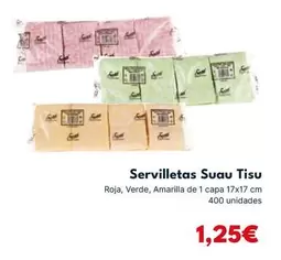 Servilletas Suau Tisu