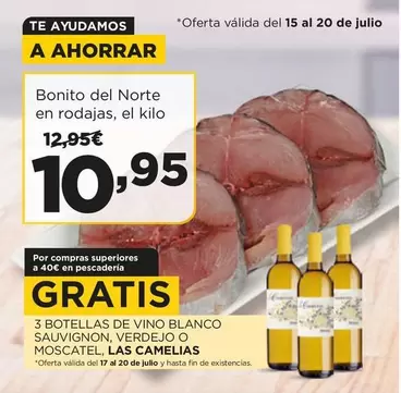 Del Norte - 3 Botellas De Vino Blanco Sauvignon, Verdejo O Moscatel, Las Camelias