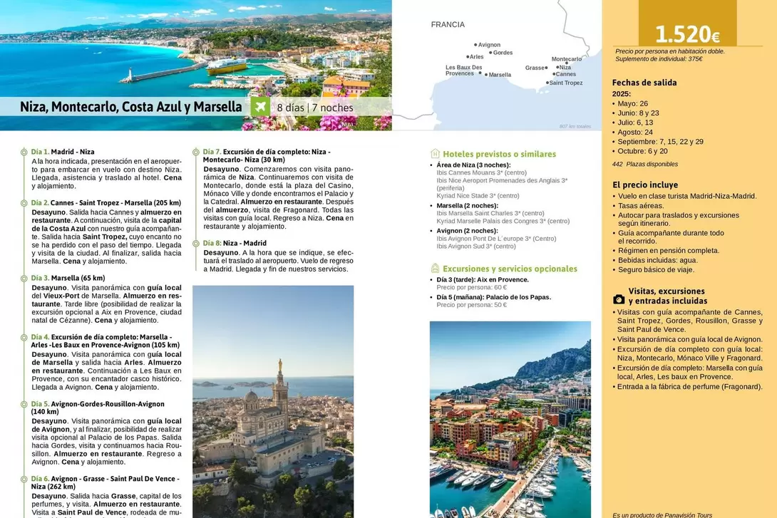 Niza, Montecarlo, Costa Azul Y Marsella