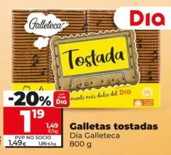 Dia Galleteca - Galletas Tostadas 800 G