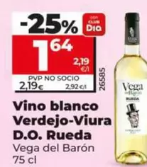 Vega Del Barón - Vino Blanco Verdejo-Viura D.o. Rueda  75 Cl