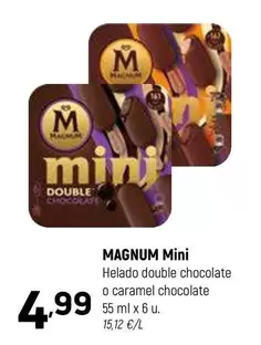Magnum - Mini Helado Double Chocolate O Caramel Chocolate