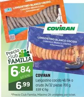coviran - Langostino Cocido O Crudo