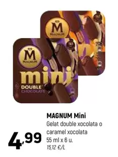 Magnum - Mini Gelat Double Xocolata O Caramel Xocolata