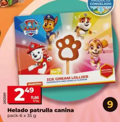 Helado Patrulla Canina 