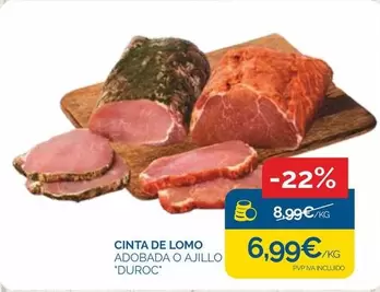 duroc - Cinta De Lomo Adobada O Ajillo Duroc