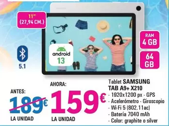 Samsung - Tab A9+ X210