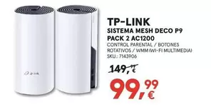 TP-LINK - Sistema Mesh Deco P9 Pack 2 Ac1200