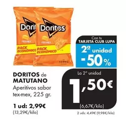 Doritos - Aperitivos Sabor Tex-Mex