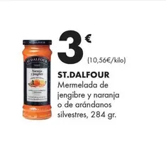 St. Dalfour - Mermelada De Jengibre Y Naranja O De Arandanos Silvestres
