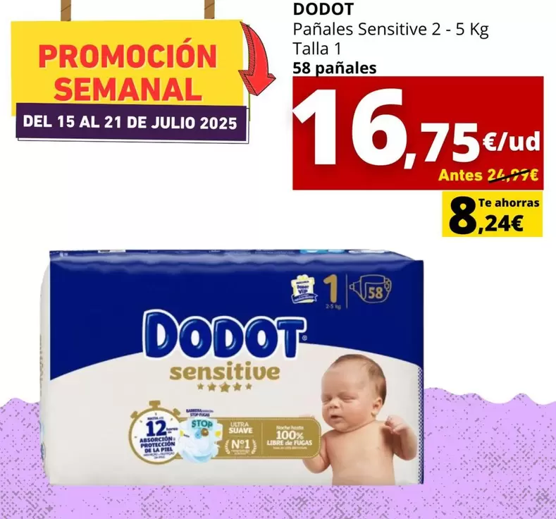Dodot - Panales Sensitive 2
