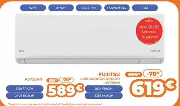 Fujitsu - Aire Acondicionado Asy35kn