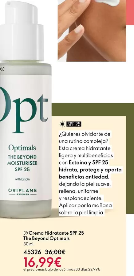 Oriflame - Creme Hidratante Spf 25 The Beyond Optimals