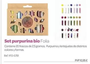 Set Purpurina Bio Folia