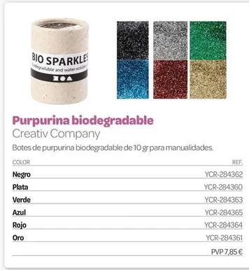 Purpurina Biodegradable