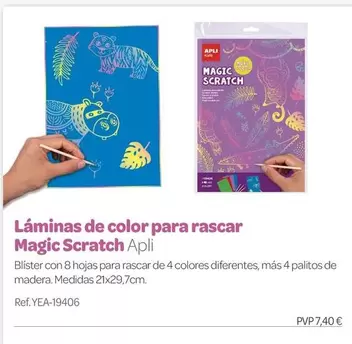 Apli - Laminas De Color Para Rascar Magic Scratch