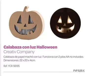 Calabaza Con Luz Halloween