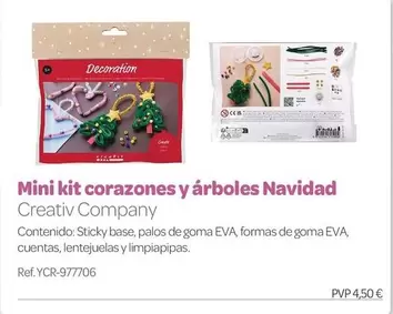 Mini Kit Corazones Y Árboles Navidad