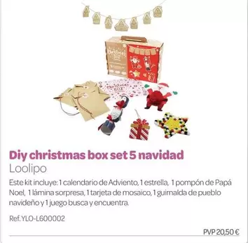 Diy Christmas Box Set 5 Navidad