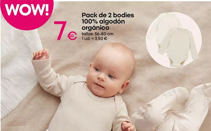Pack De 2 Bodies 100% Algodón Orgánico