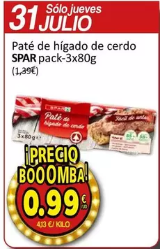 Spar - Pate De Higado De Cerdo