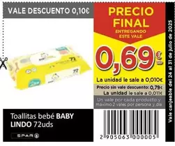 Baby Lindo - Toallitas  Bebe