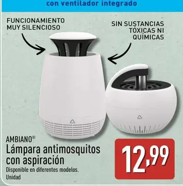 Ambiano - Lampara Antimosquitos Con Aspiracion