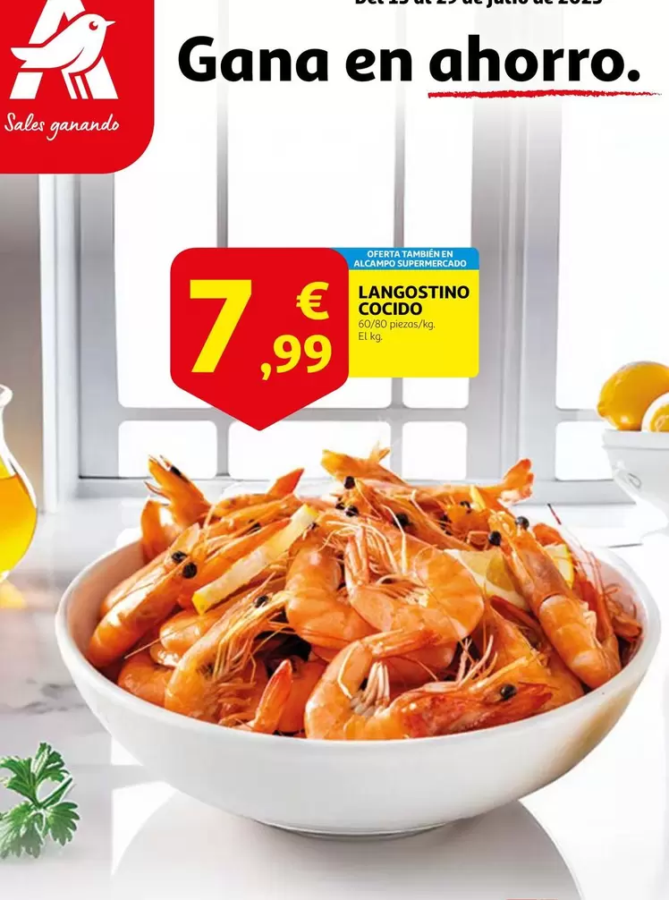 Langostino Cocido