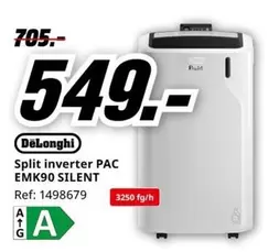 DeLonghi - Split Inverter Pac Emk90 Sillent