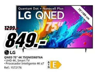 LG - Qned 75" 4k 75qned80t6a