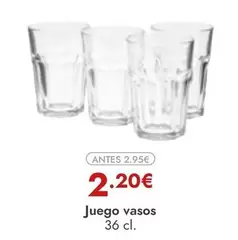 Juego Vasos