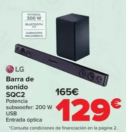 LG - Barra De Sonido SQC2