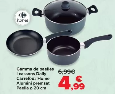 Carrefour Home - Gama De Sartenes Y Cazos Daily Aluminio Prensado Sarten Ø20 Cm