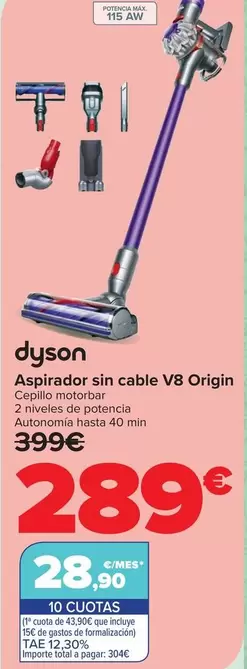 Dyson - Aspirador Sin Cable V8 Origin