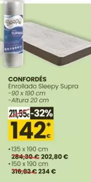 Confordés -  Enrollado Sleepy Supra 