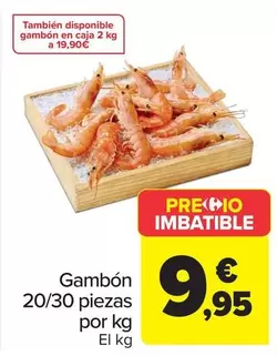 Gambón  20/30 Piezas  Por Kg