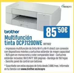 Brother - Multifuncion Tinta DCPJ1200WE