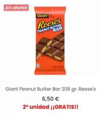 Reese's - Giant Peanut Butter Bar 208 Gr.