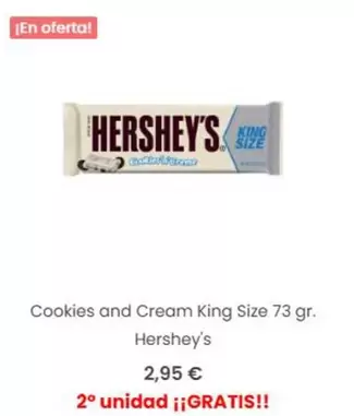 Hershey's - Cookies And Cream King Size