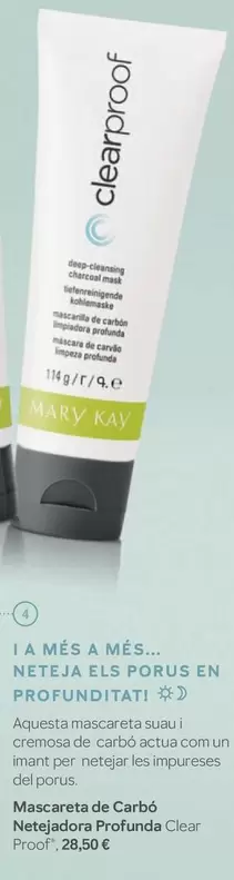 Mary Kay - Mascareta De Carbó Netejadora Profunda Clear Proof