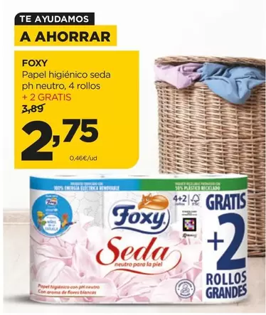 Foxy - Papel Higienico Seda Ph Neutro