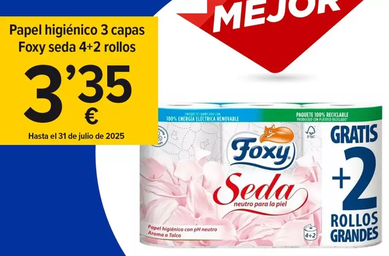 Foxy - Papel Higienico 3 Capas